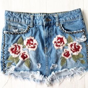 FREE PEOPLE Jean skirt